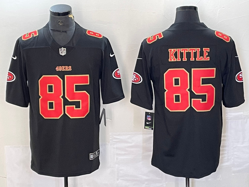 Men's San Francisco 49ers George Kittle #85 Black Jersey